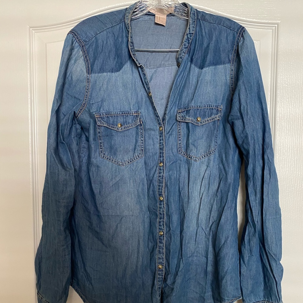 Forever 21 Denim Blouse